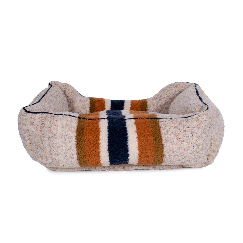 Shinola Pet Kuddle Bolster Style Dog Bed in Oatmeal