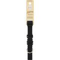 LupinePet Basic Solids Black Adjustable Dog Collar - 3/4 in x 9-14 in