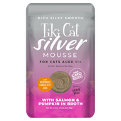 Tiki Cat Silver Salmon & Pumpkin Mousse Senior Wet Cat Food - 2.8 oz