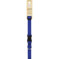 LupinePet Basic Solids Blue Adjustable Dog Collar - 3/4 in x 13-22 in