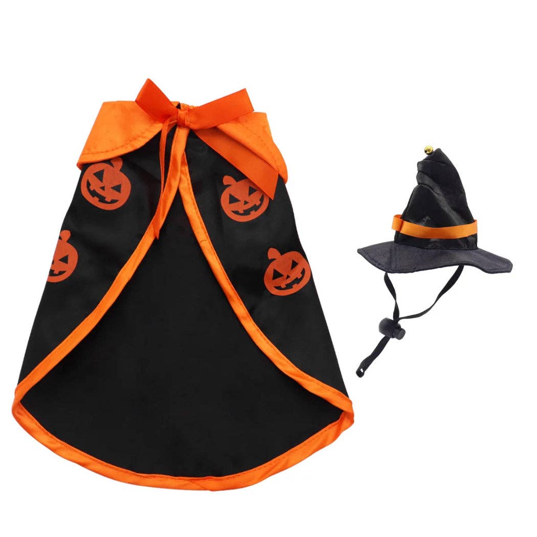 Ozzie - Pumpkin Witch Hat Halloween Pet Costume