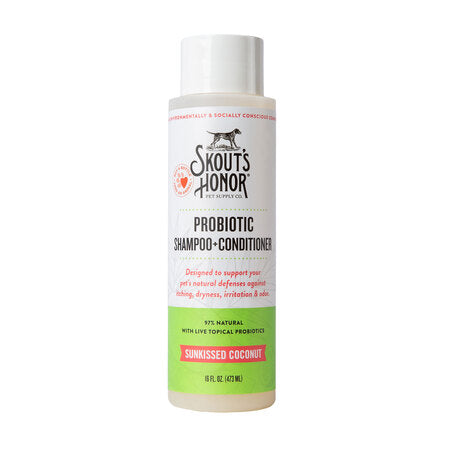 Skout's Honor Probiotic Shampoo + Conditioner Sunkissed Coconut 16 oz