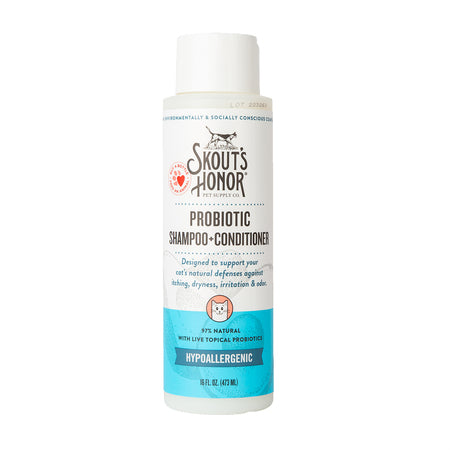 Skout's Honor Cat Probiotic Shampoo + Conditioner Fragrance Free 16 oz