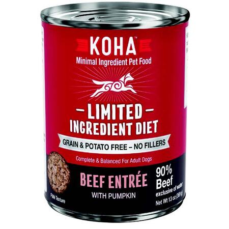 KOHA Limited Ingredient Diet Beef Entrée Wet Dog Food - 13 oz