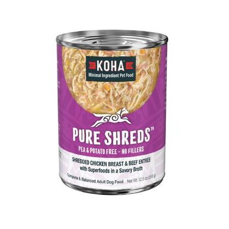 KOHA Pure Shreds Shredded Chicken Breast Entrée Wet Dog Food - 12.5 oz