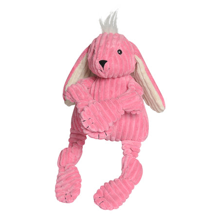HuggleHounds Bitsy Bunny Knottie Plush Dog Toy - Large 15IN