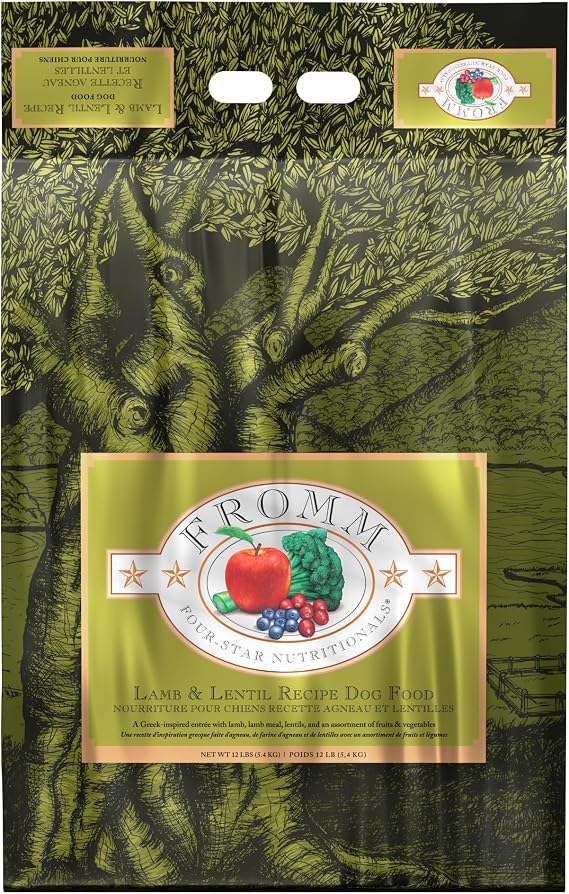 Fromm Four-Star Lamb & Lentil Recipe Dry Dog Food - 12 lb