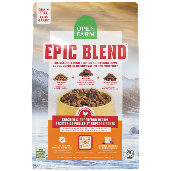 Open Farm Epic Blend Grain-Free Chicken & Superfood Dry Dog Food - 18 lb
