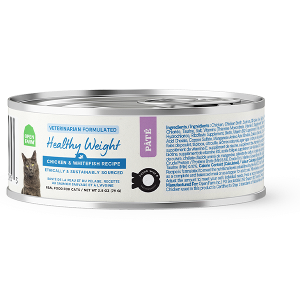 Open Farm Healthy Weight Chicken & Whitefish Pâté Wet Cat Food - 2.8 oz