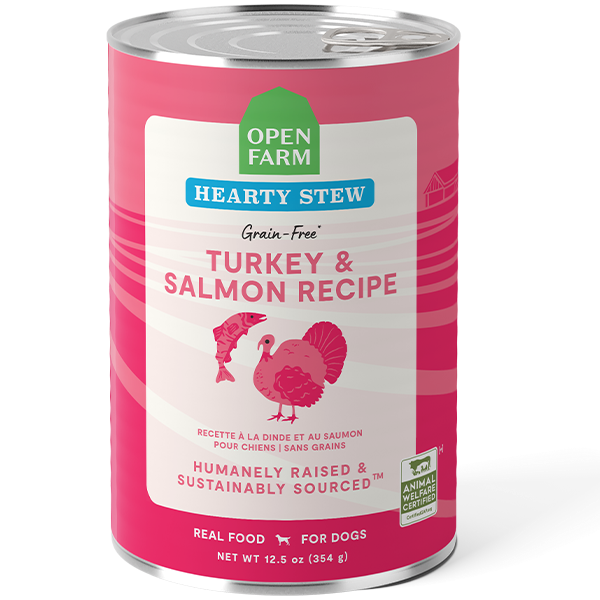 Open Farm Turkey & Salmon Hearty Stew Wet Dog Food - 12.5 oz