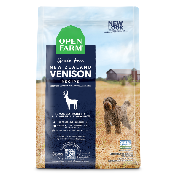 Open Farm Grain-Free New Zealand Venison Dry Dog Food - 22 lb