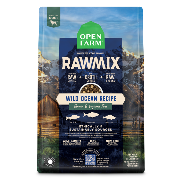 Open Farm RawMix Grain-Free Wild Ocean Dry Dog Food - 3.5 lb