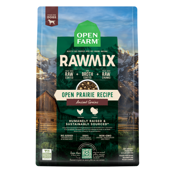 Open Farm RawMix Open Prairie Ancient Grains Dry Dog Food - 20 lb