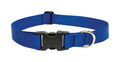 LupinePet Basic Solids Blue Adjustable Dog Collar - 1 in x 16-28 in