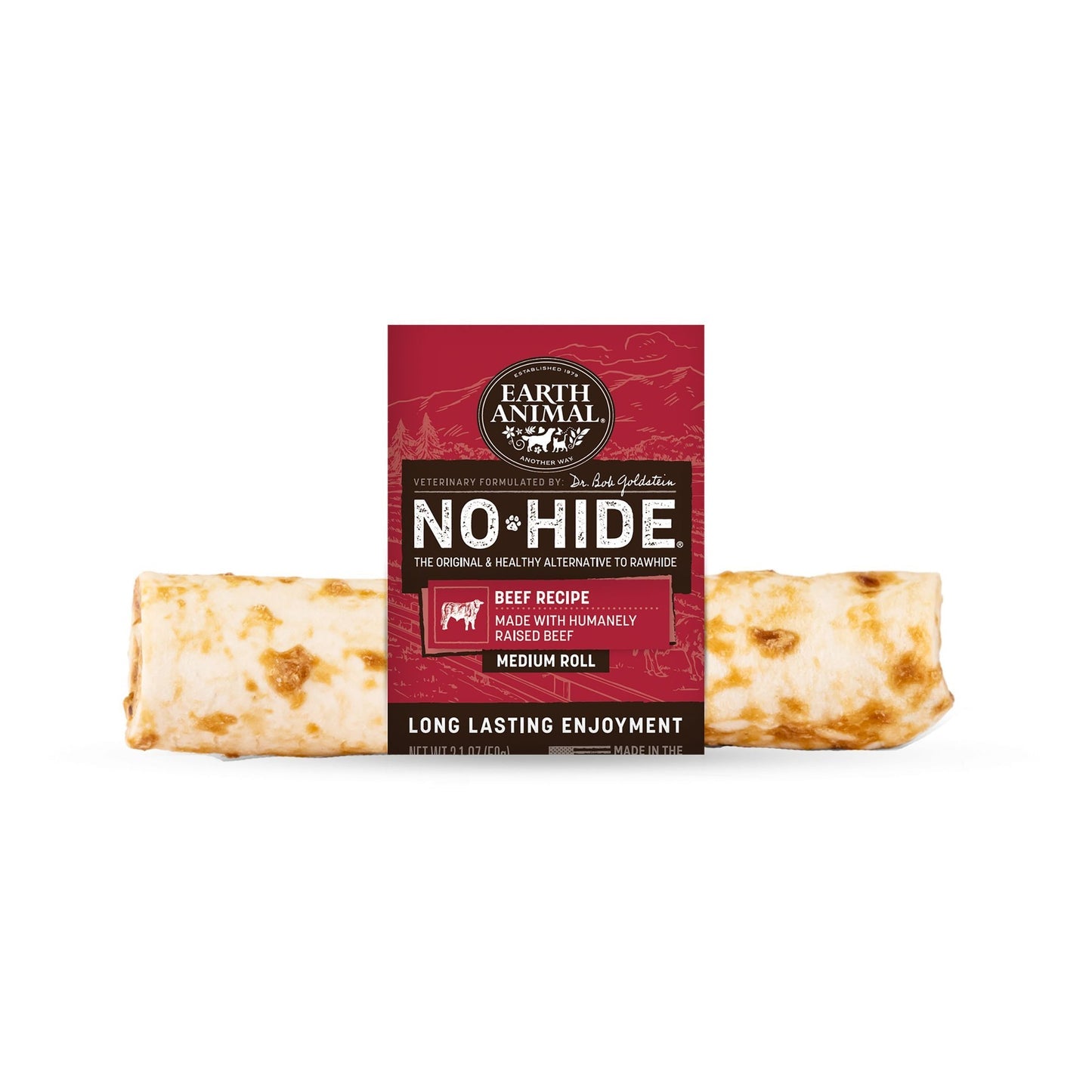 Earth Animal No-Hide Beef Roll - Medium