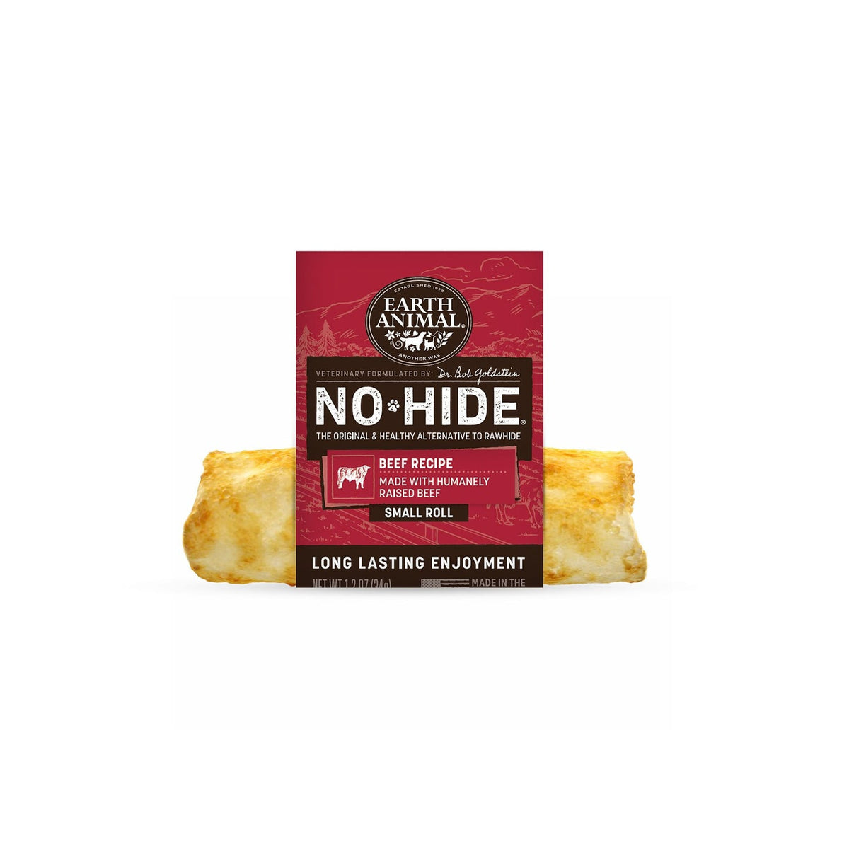 Earth Animal No-Hide Beef Roll - Small