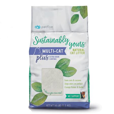 Sustainably Yours Small Grain Natural Cat Litter - 13LB