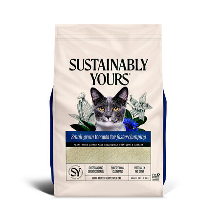 Sustainably Yours Small Grain Natural Cat Litter - 26LB