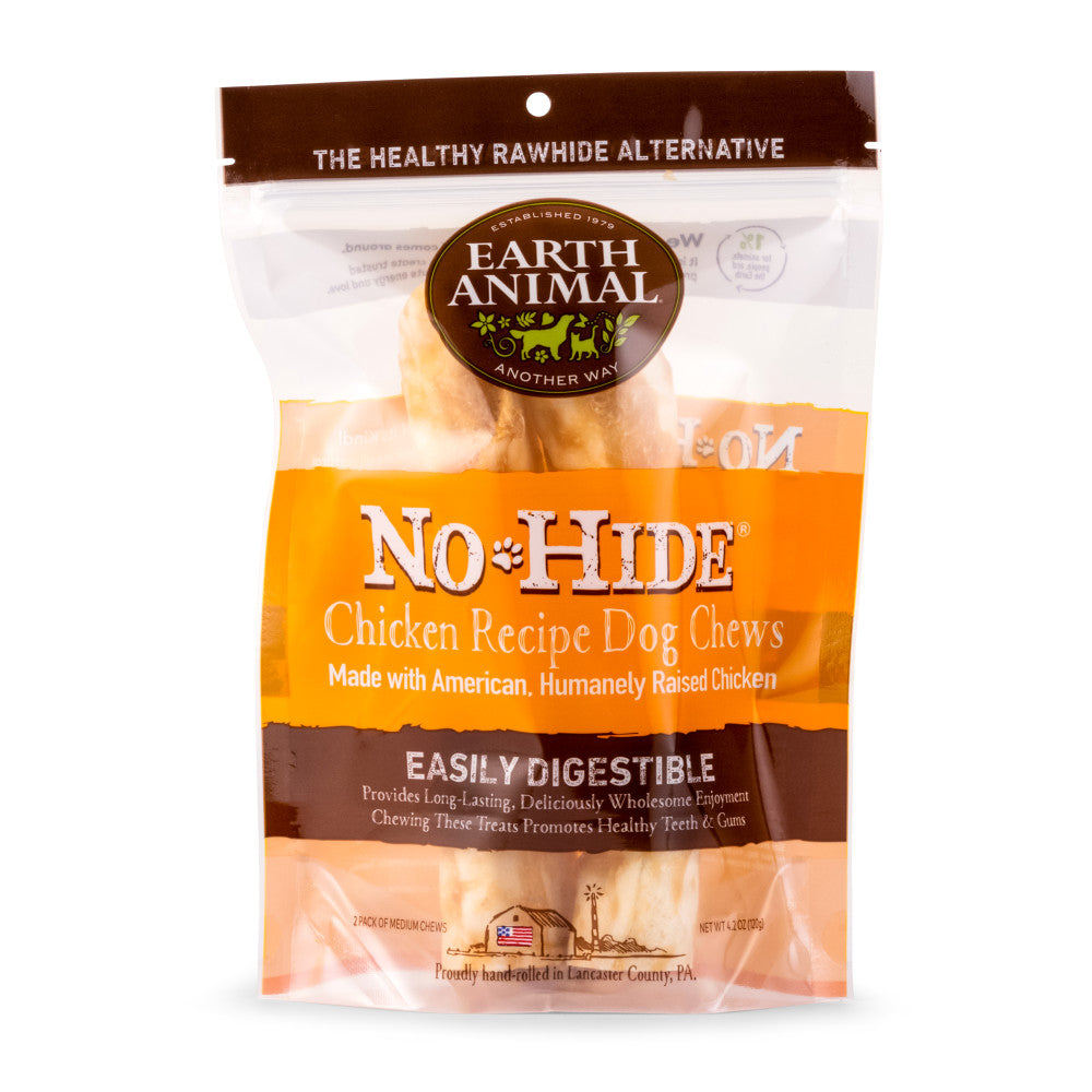 Earth Animal No-Hide Chicken Rolls - Medium - 2 Pack