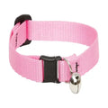 LupinePet Basic Solids Pink Safety Cat Collar with Bell - 1/2 in x 8-12 in