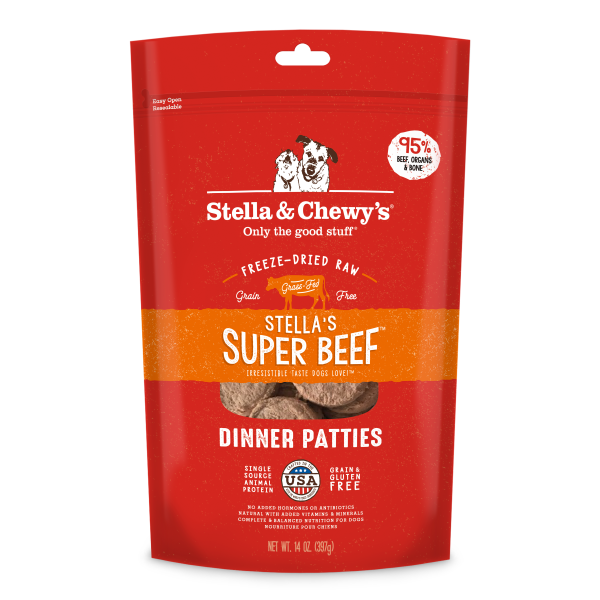 Stella & Chewy's Super Beef Freeze-Dried Raw Dinner Patties - 14 oz