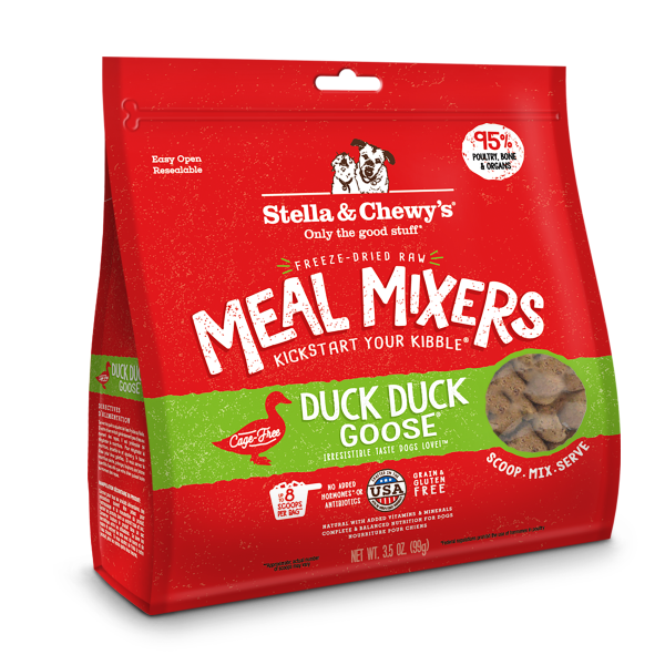 Stella & Chewy's Duck Duck Goose Freeze-Dried Raw Meal Mixers - 3.5 oz