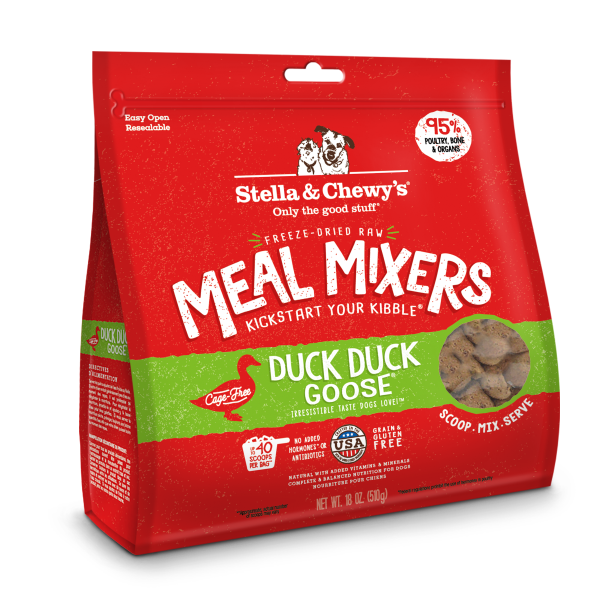 Stella & Chewy's Duck Duck Goose Freeze-Dried Raw Meal Mixers - 18 oz