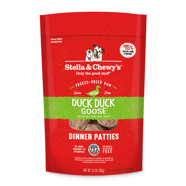 Stella & Chewy's Duck Duck Goose Freeze-Dried Raw Dinner Patties - 5.5 oz