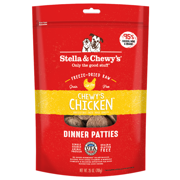 Stella & Chewy's Chewy's Chicken Freeze-Dried Raw Dinner Patties - 25 oz