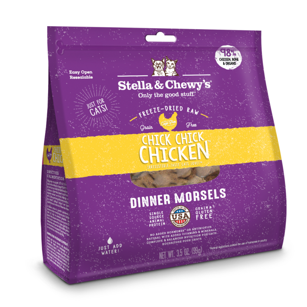 Stella & Chewy's Chick Chick Chicken Freeze-Dried Raw Dinner Morsels for Cats - 3.5 oz