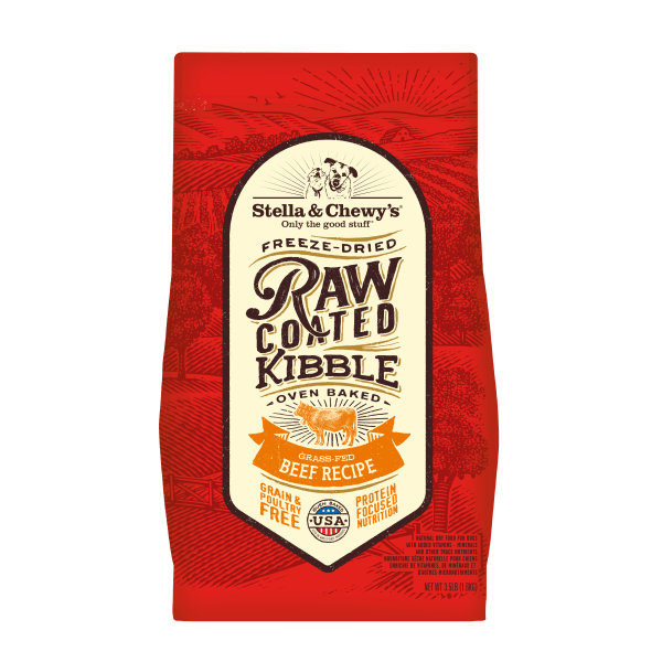 Stella & Chewy's Raw Coated Beef Recipe Dry Dog Food - 3.5 lb