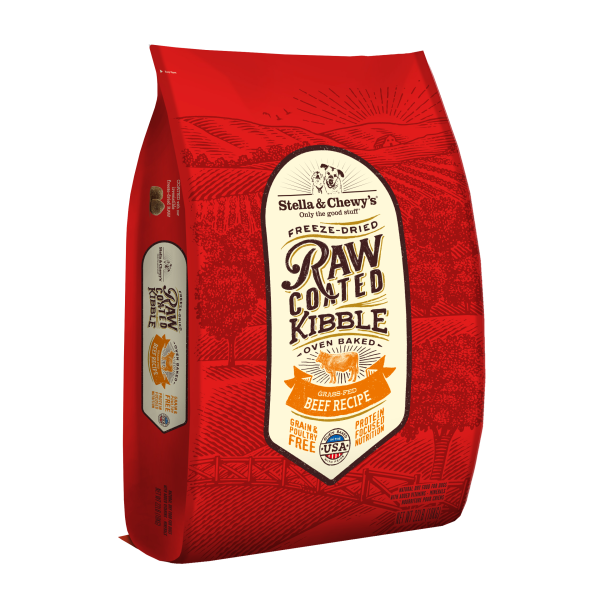 Stella & Chewy's Raw Coated Beef Recipe Dry Dog Food - 22 lb