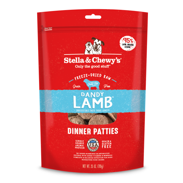 Stella & Chewy's Dandy Lamb Freeze-Dried Raw Dinner Patties - 25 oz