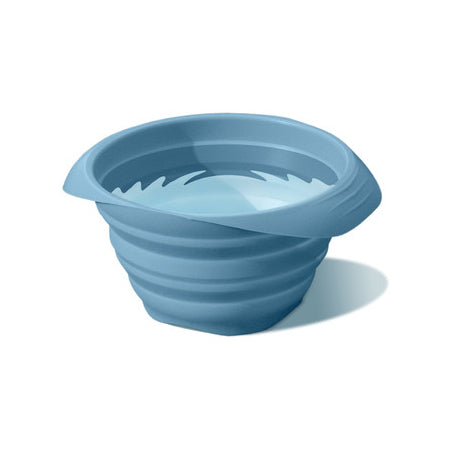 Kurgo Collaps-A-Bowl Travel Bowl - Blue, 24OZ