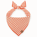 Cider Gingham Dog Bandana