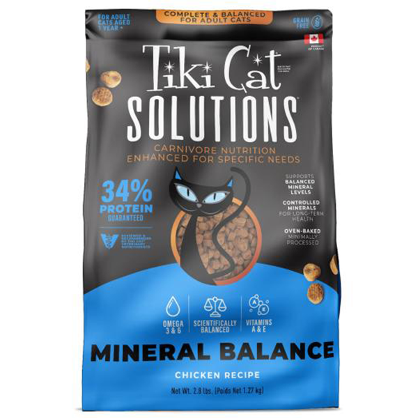 Tiki Cat Solutions Mineral Balance Chicken Dry Cat Food - 2.8 lb