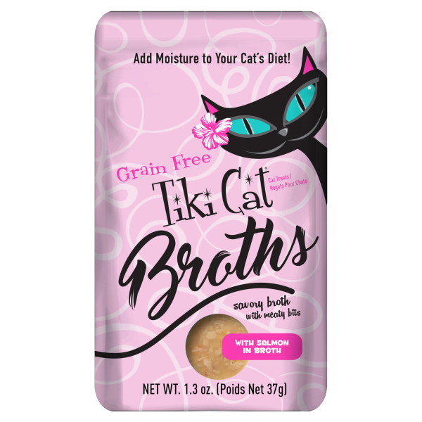 Tiki Cat Broths Salmon Wet Cat Topper - 1.3 oz