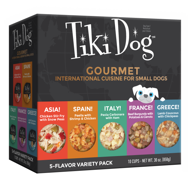 Tiki Dog Taste of the World Variety Pack Wet Dog Food - 10 x 3 oz