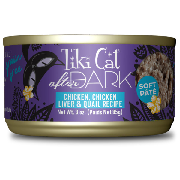 Tiki Cat After Dark Chicken, Liver & Quail Pâté Wet Cat Food - 3 oz