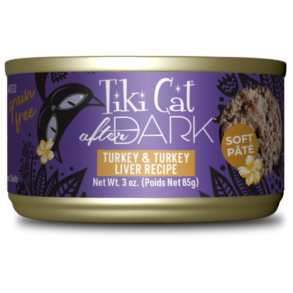 Tiki Cat After Dark Turkey & Turkey Liver Pâté Wet Cat Food - 3 oz