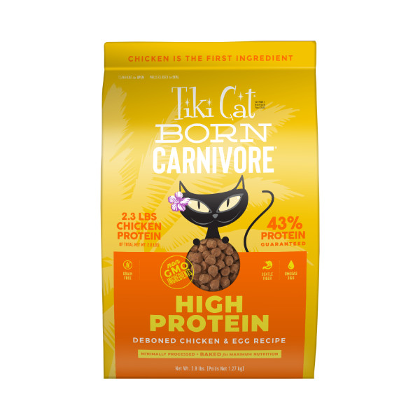 Tiki Cat Born Carnivore Grain-Free Chicken & Egg Dry Cat Food - 2.8 lb