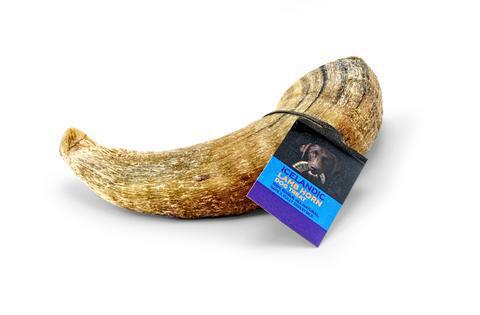 Large Lamb Horn Dog Chew