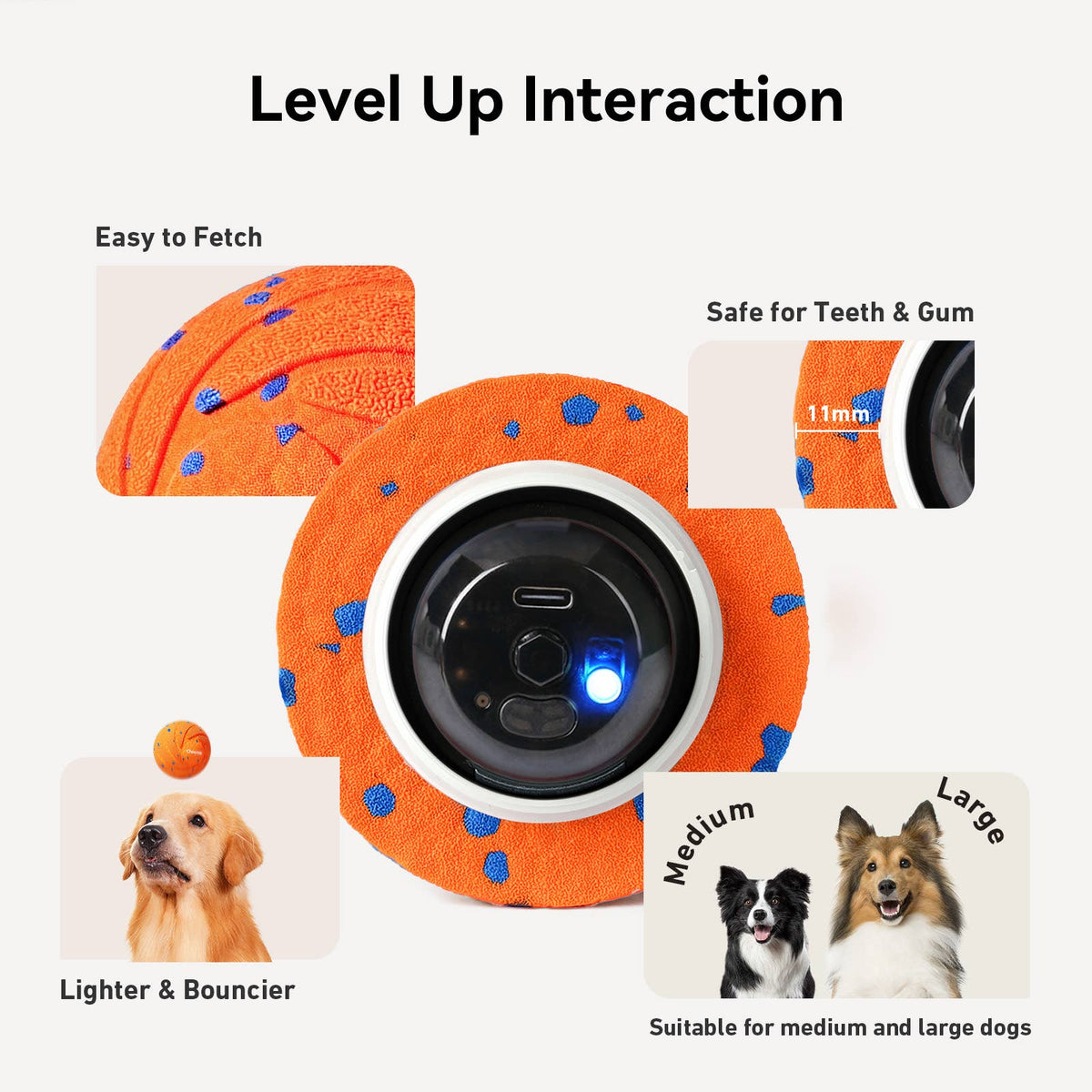 Cheerble Wicked Ball Air Automatic Fetch Dog Toy
