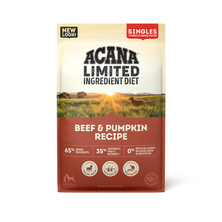 ACANA Dog Grain-Free SNGLS Beef Pumpkin 4.5#