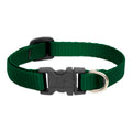 LupinePet Basic Solids Green Adjustable Dog Collar - 1/2 in x 6-9 in