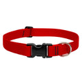 LupinePet Basic Solids Red Adjustable Dog Collar - 1/2 in x 6-9 in