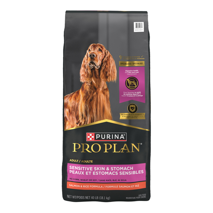 Purina Pro Plan Sensitive Skin & Stomach Salmon & Rice Adult Dry Dog Food - 40 lb