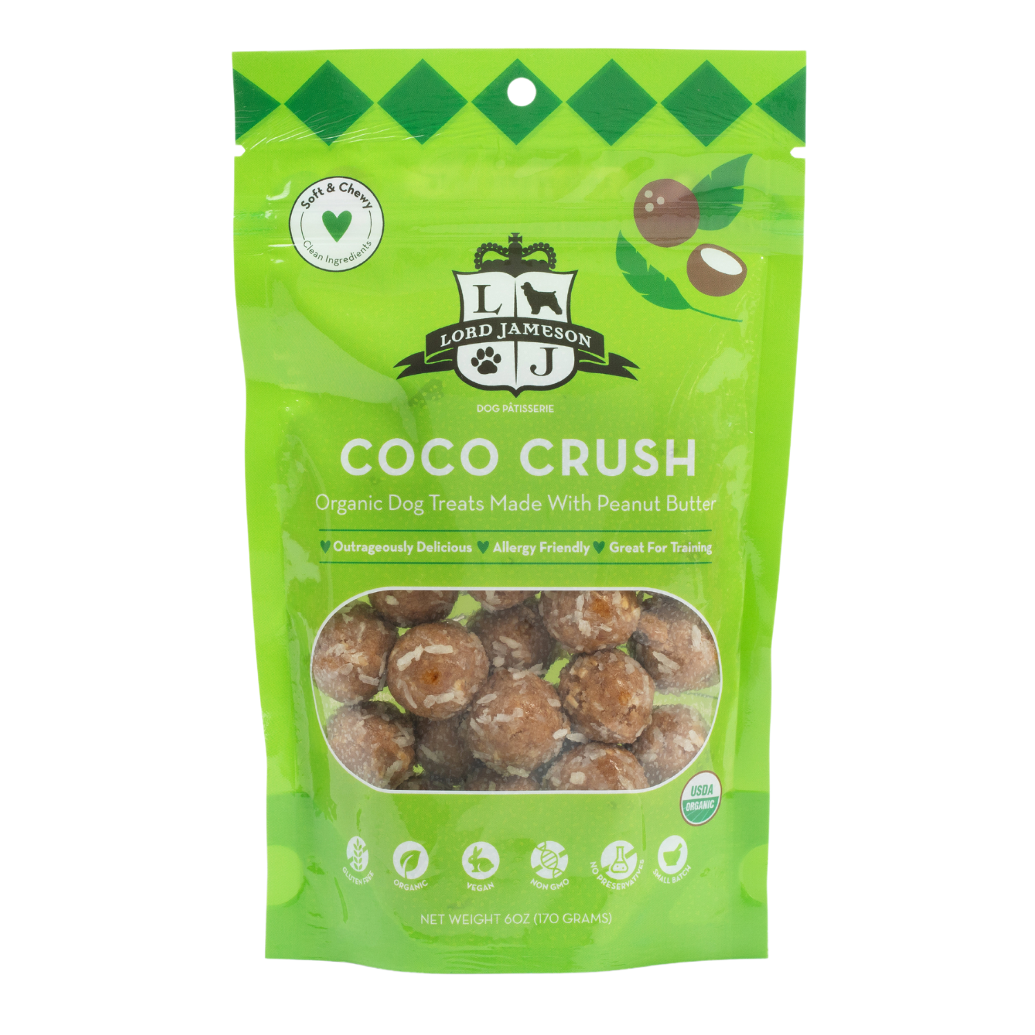 Coco Crush Organic Dog Treats
