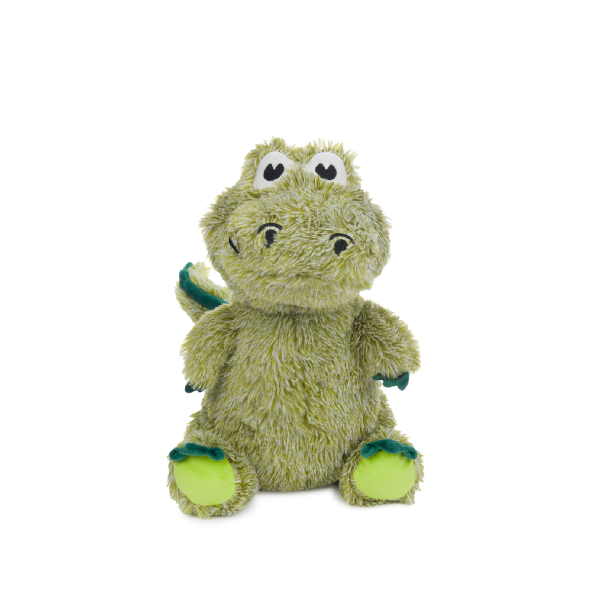 FabDog Fluffy Alligator Plush Dog Toy - 14IN