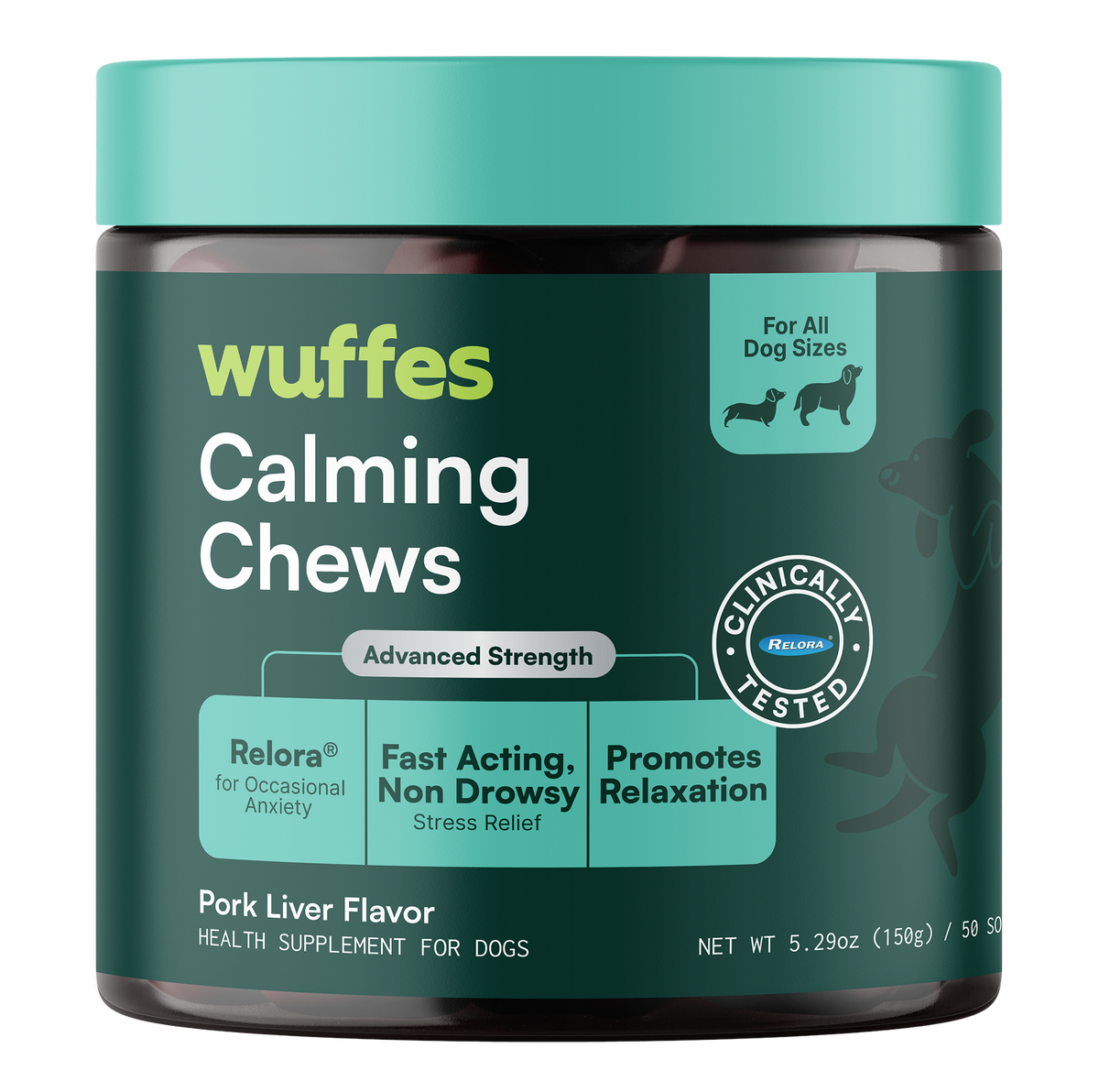 Wuffes Calming Chews for Dogs 50CT